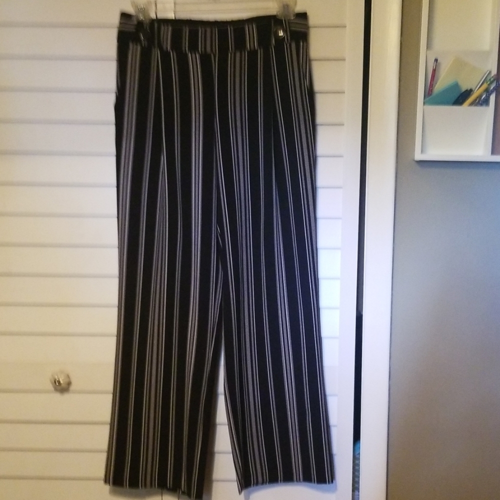 Black & White wide leg pants